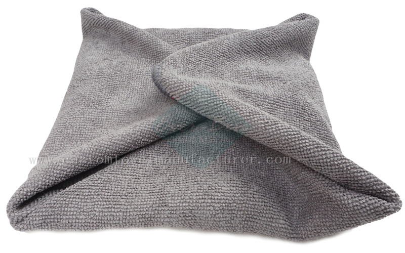 China bulk microfiber towels Supplier Custom Blue Cleaning Cloth Rags Factory